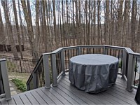 <b>TimberTech Pro Legacy Espresso with Trex Composite Gravel Path Railing Black Aluminum Balusters And Timbertech Espresso Cap Board</b>